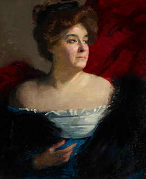 Portrait of Mrs Herbert Cohen (oil on canvas)