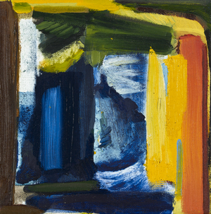 Rain on the Hillside, 2018 (oil on canvas)