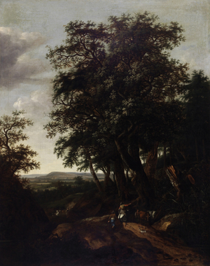 Forest Landscape (oil on canvas)