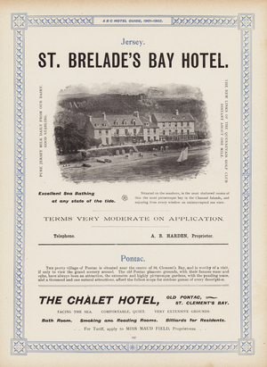 Page from the ABC Hotel Guide for Travellers and Tourists, 1901-2 (litho)