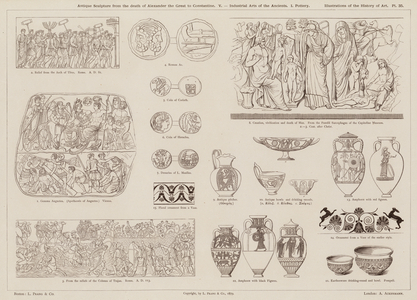 Antique Sculpture from the death of Alexander the Great to Constantine, Industrial Arts of the Ancients, Pottery (engraving)