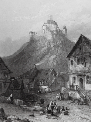 Braubach, on the Rhine (engraving)