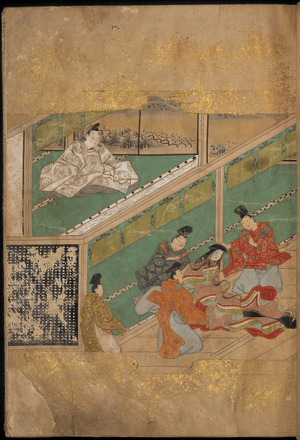 Woman with a bowl on her head