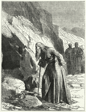 John of Chrysostom visiting the Hermit of Nicea (engraving)