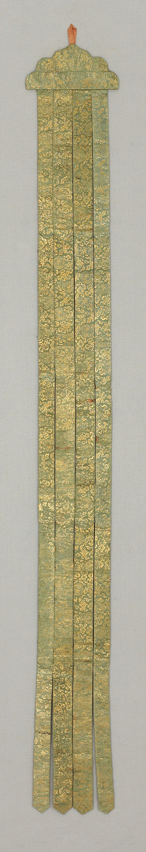 Banderole, c.18th century (Silk brocade)