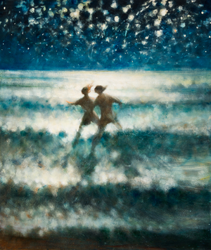 Into The Sea at Night II, 2012 (oil painting)