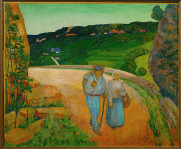 Mountain pass across the Jura near Poligny (painting on canvas)