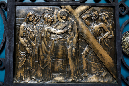 Immaculate Conception cathedral, Cuenca, Ecuador. Door reliefs(photography)