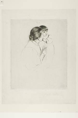 Peasant Mother and Child, c.1895 (drypoint on ivory laid paper)