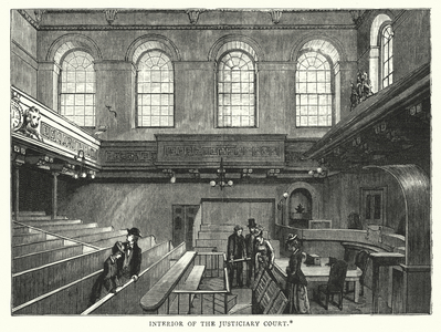 Interior of the Justiciary Court (engraving)