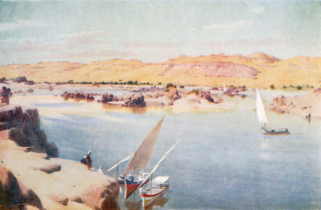 The First Cataract (colour litho)