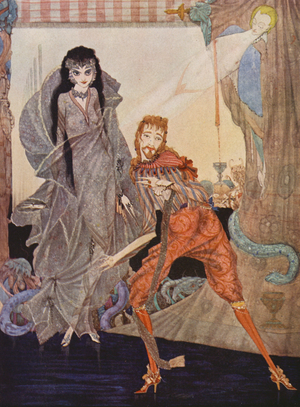 Edgar Allan Poe: Ligeia (colour litho)