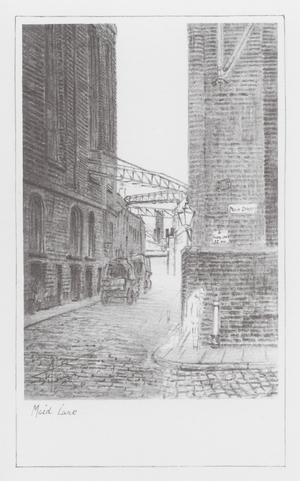London Lanes: Maid Lane (litho)