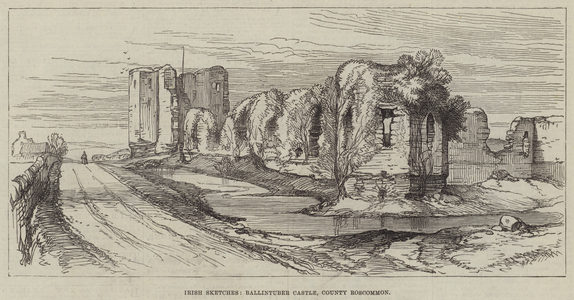 Irish Sketches, Ballintuber Castle, County Roscommon (engraving)