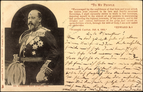 His Majesty King Edward VII, To my People