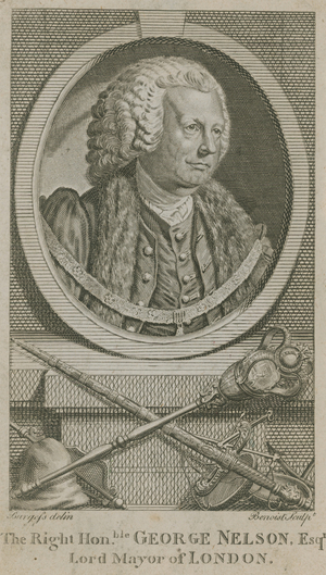 The Right Honourable George Nelson, Lord Mayor of London (engraving)