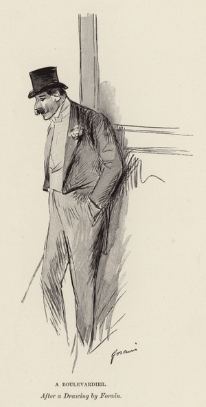 Paris: A Boulevardier (engraving)