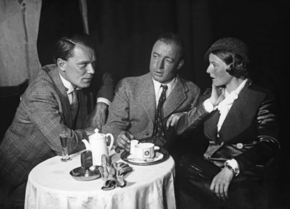 Heinz Ruehmann, Stepanek and Ehmi Bessel in "Gustl wartet auf Helene", 1933