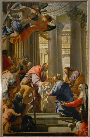 The presentation in the temple, 1640-41 (painting on canvas)