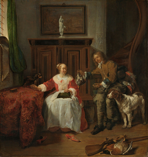 The Hunter’s Present, c.1658-61 (oil on canvas)