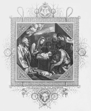 The adoration of the shepherds (engraving)