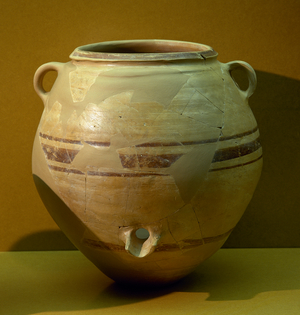 Iberian art, Vessel with decanter beak, 3rd century BC, Moli de l'Espigol site (Municipality of Tornabous), Catalonia, Spain.