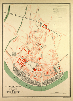 Map of Vichy France