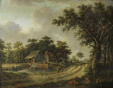 Wooded Landscape with a Watermill