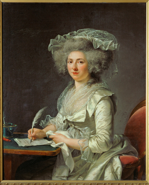 Portrait of a woman (formerly thought to be Mme (painting on canvas)