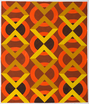 Pattern Design SB 1487, 1970-75 (gouache on paper)