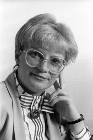 Minister of Urban Planning Gerda Hasselfeldt (FRG CSU)..., 1989 (photo)