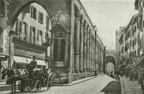 Milano / Milan: Colonne di S Lorenzo (b/w photo)