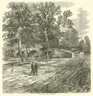 The stone bridge over the Antietam, September 1862 (engraving)