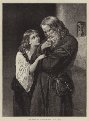 Adam Warner and his Daughter Sibyl (engraving)