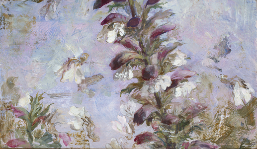 Falling Acanthus Seeds, 2005 (oil on panel)