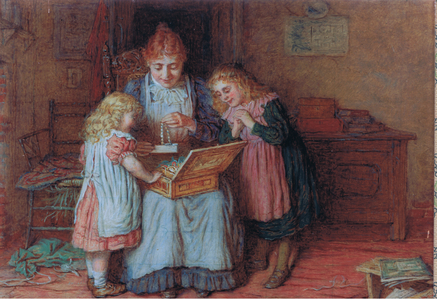 Family treasures, Postcard, 1970's (colour litho)