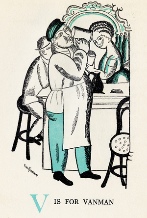 V is for Vanman, 1924 (print)