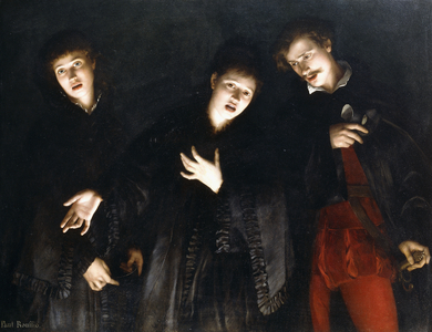 Three Singers,  (oil on canvas)