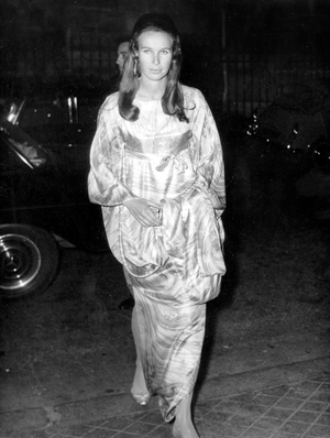 Princess Maria Gabriella of Savoy , Daughter of King Umbertoii of Italy, January 29, 1969 (b/w photo)