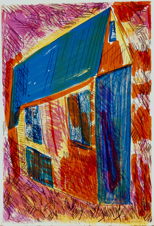 Happy Shack (litho in five colours)