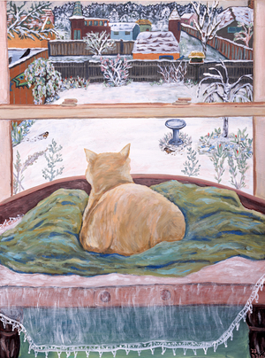 Beasties' Winter View, 2023, (acrylic on canvas)