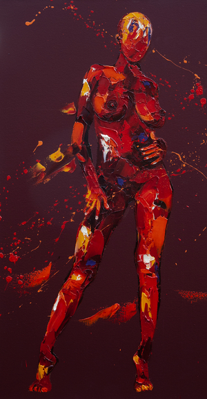 Attentive, 2015 (oil on canvas)