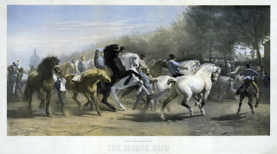 The Horse Fair (colour litho)