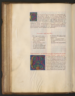 Full page: text and'C'initials