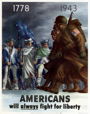 Americans will always fight for liberty, 1943 (poster)
