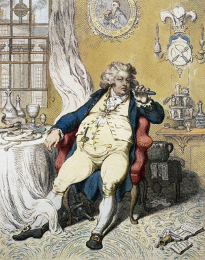 George IV (1762-1830) king of England in 1811-1830, engraving