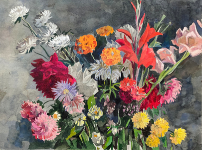 Flowers, 1961 (watercolour on paper)