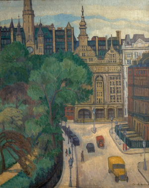Imperial Hotel, Russell Square, London (oil on canvas)
