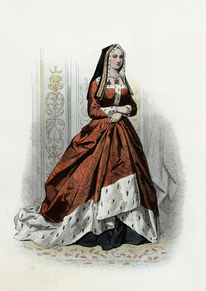 Elizabeth of York, Queen of England and wife of Henry ... (engraving)