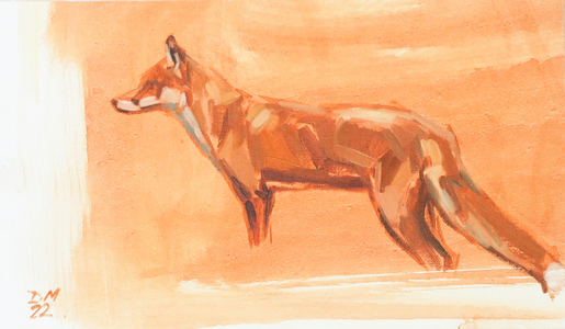 Red Fox, 2022 (oil on canvas)